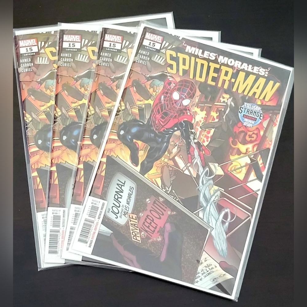 4x Miles Morales #15 NM "KEY" (PREDATES Strange Academy #1)